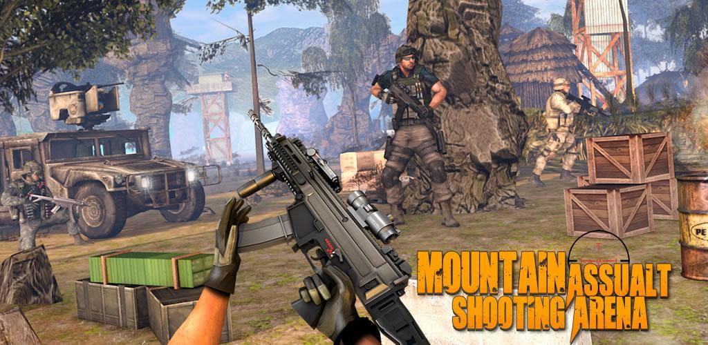 Mountain Assault Shooting Arena游戏截图