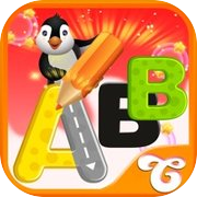 宝宝学ABC英语 - 动物的形状 海豚 鲸 幼兒園 寫作 初学者