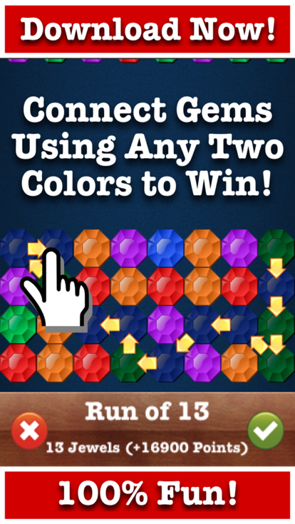 Rainbow Jewels™ Color Connect!游戏截图