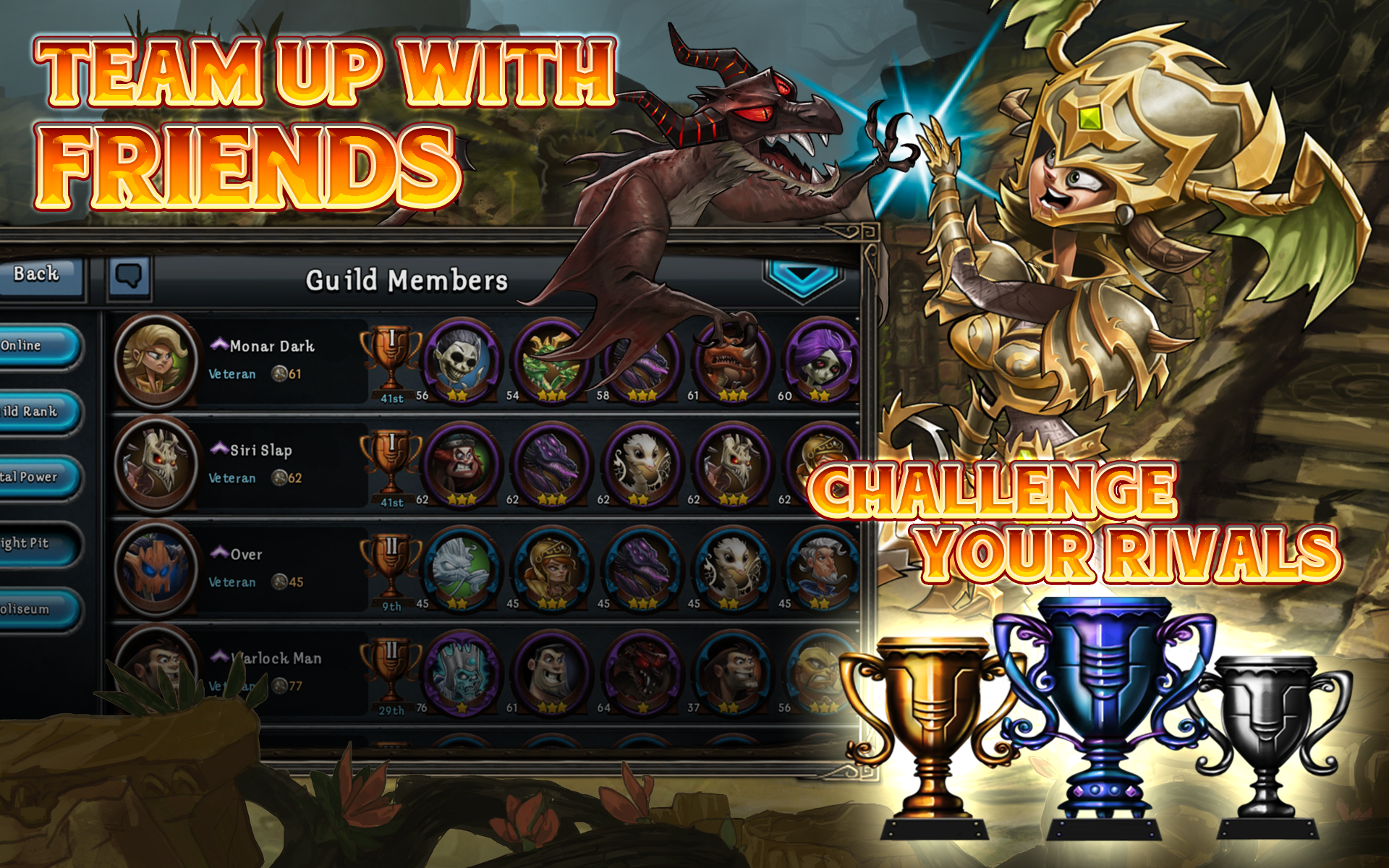 DragonSoul - 在线 RPG 游戏游戏截图