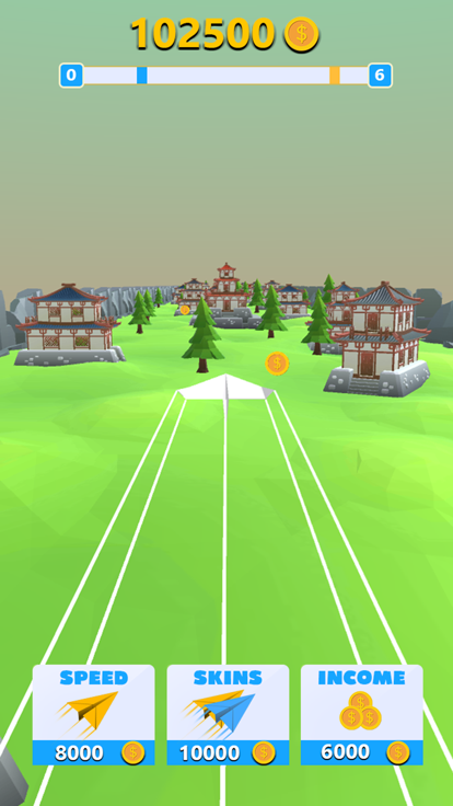 Fly Paper Plane Game游戏截图