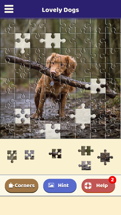 Lovely Dogs Puzzle游戏截图