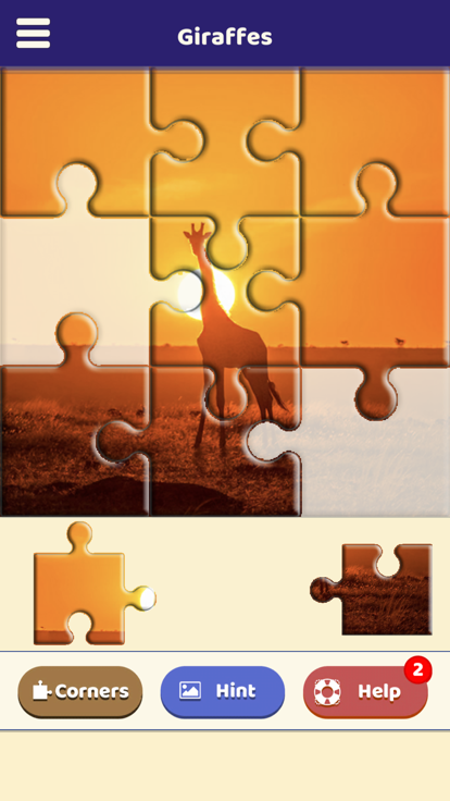 Giraffe Love Puzzle游戏截图