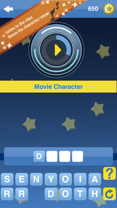 99 Movie Quotes Quiz (listen to the Audio Clips, Guess the Character/Show!)游戏截图