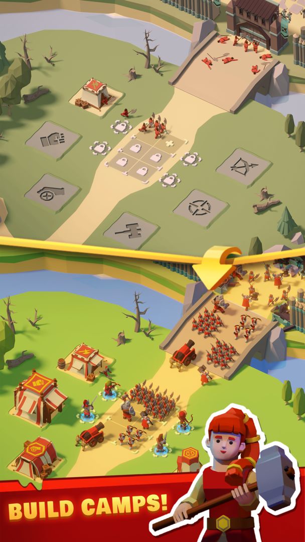 Screenshot of Idle Siege - Epic War Simulator