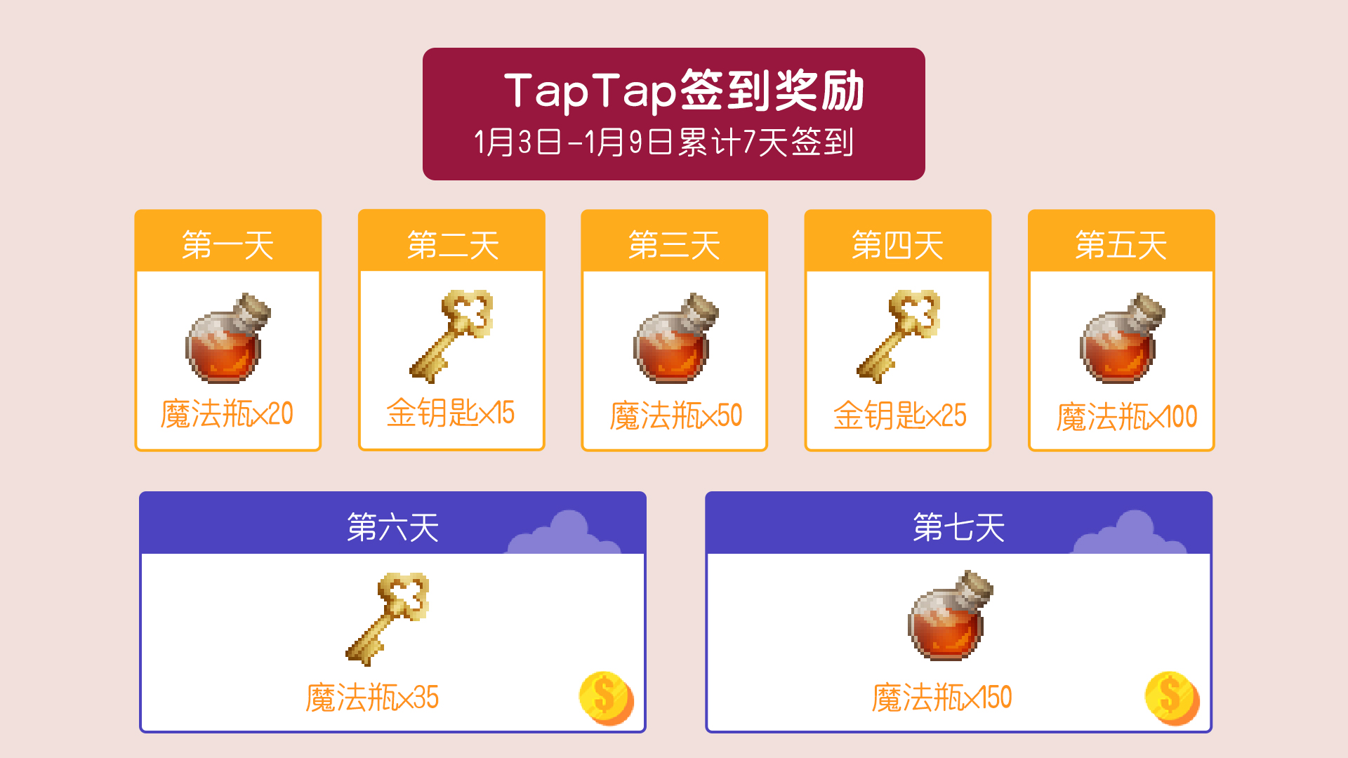 TapTap签到礼包码