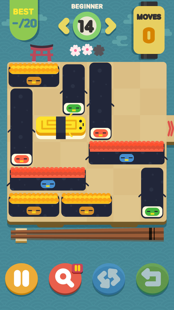 寿司华容道游戏截图