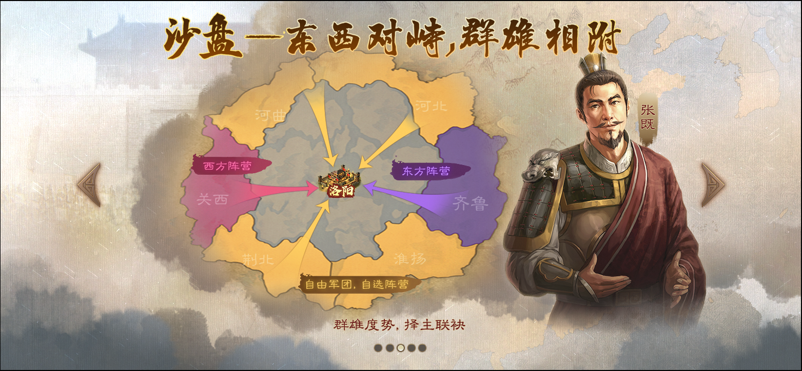 群雄度势，择主联袂