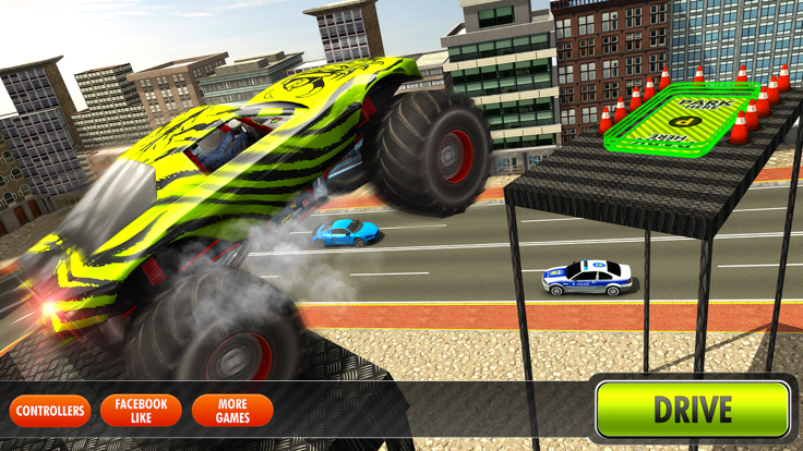 City Climb Monster Truck Hard Parking Simulator 3D游戏截图