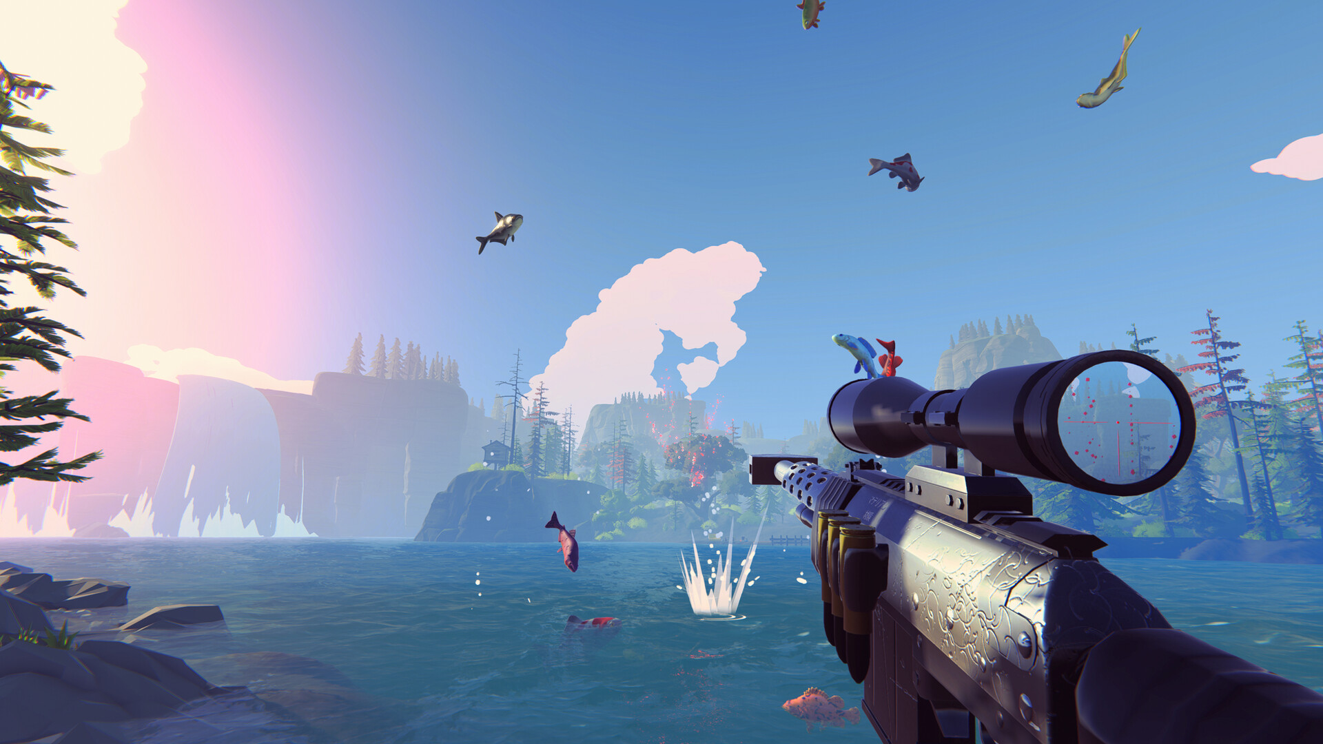 Fish Hunters: The Most Ridiculous Fishing Simulator 🐟游戏截图