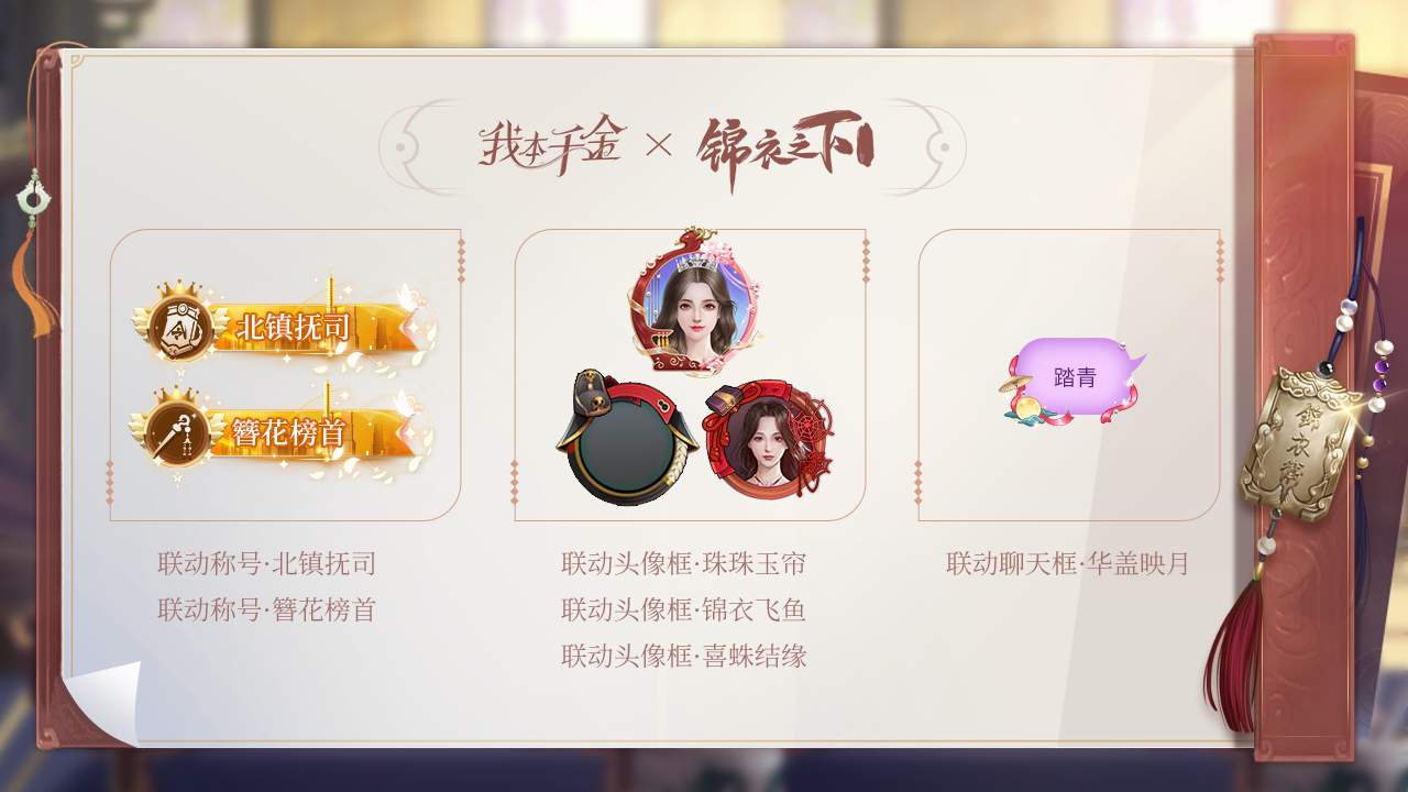 称号/头像框/聊天框