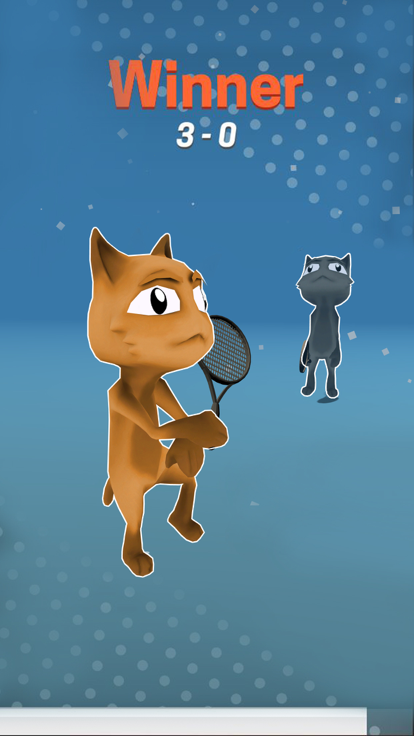 Cat Tennis Champion Game游戏截图