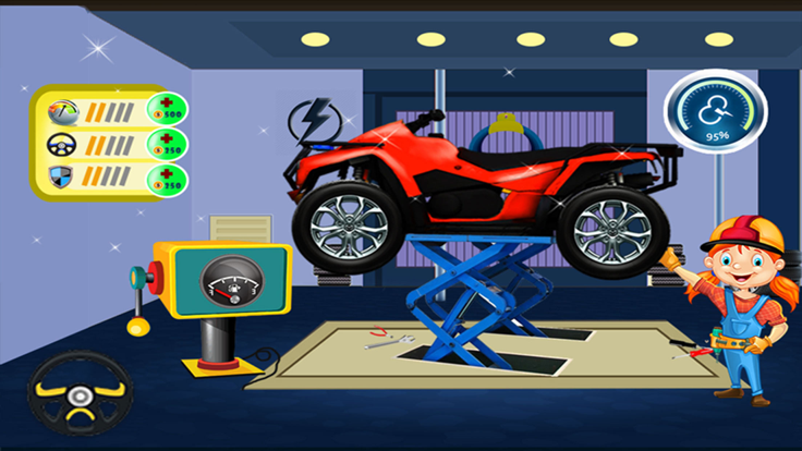 四 自行车 洗 ＆ 修理 店游戏截图