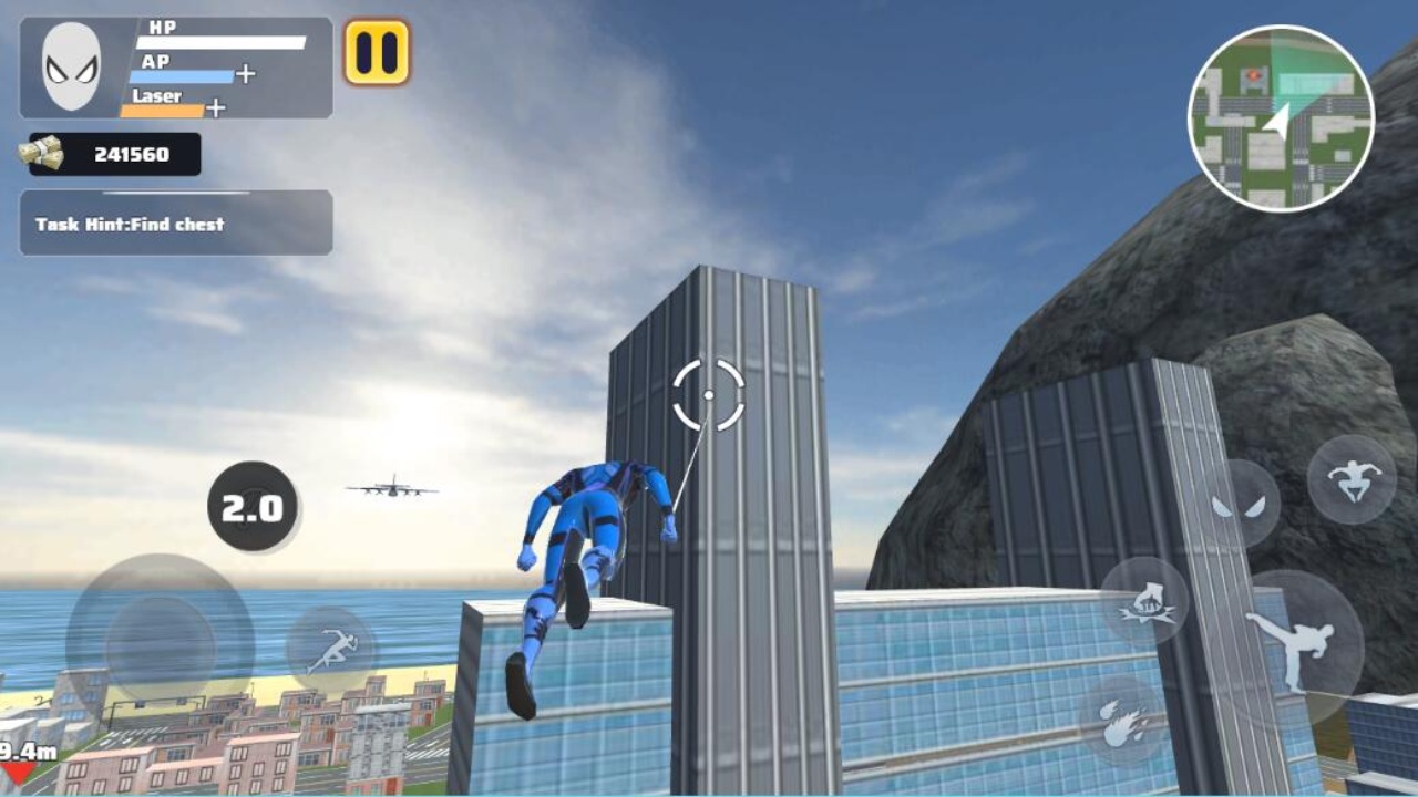 火柴人绳索英雄3蜘蛛人战争游戏截图