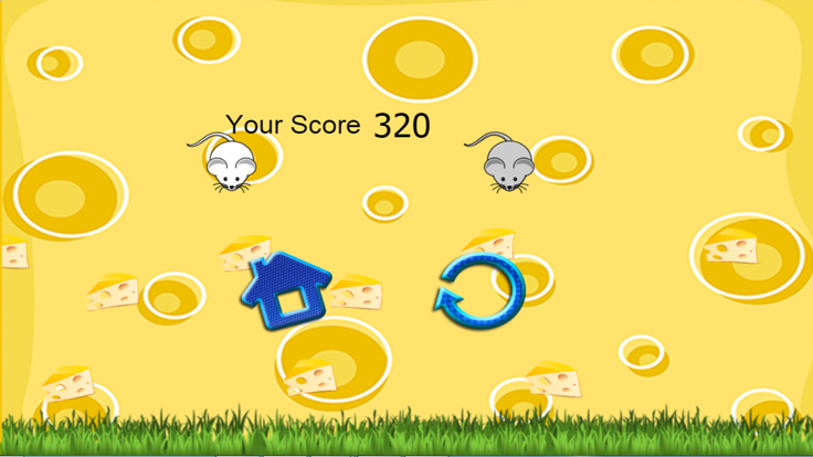 猫捉老鼠的游戏保护奶酪。游戏截图