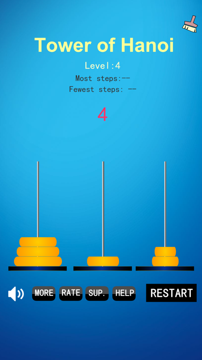 Tower of Hanoi Game Puzzle游戏截图