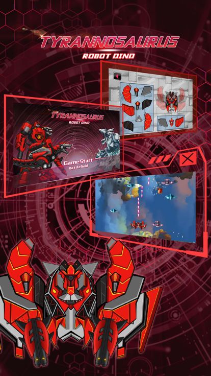 变形吧!暴龙王 - 百变金刚三型态机械恐龙模拟游戏截图