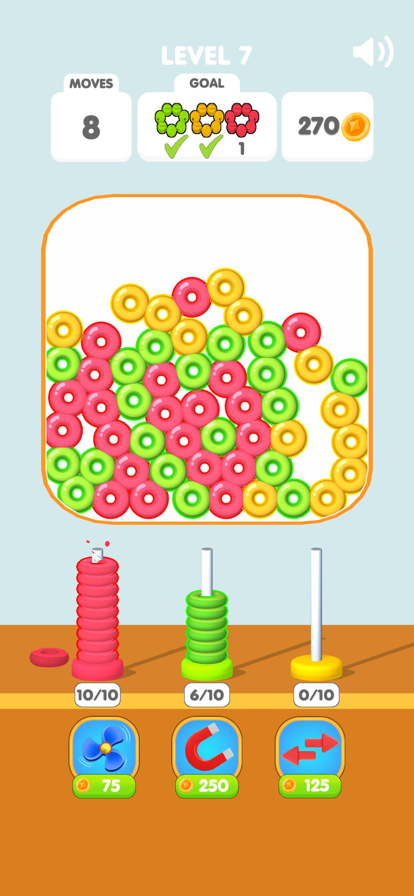 Color Bead Sort游戏截图