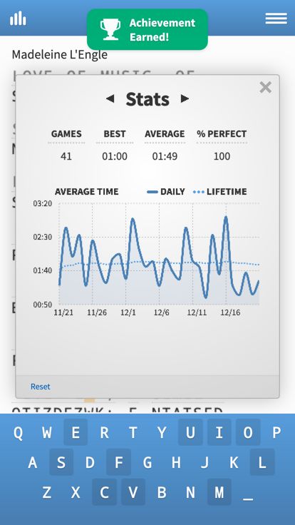 Cryptogram · Cryptoquote Game游戏截图