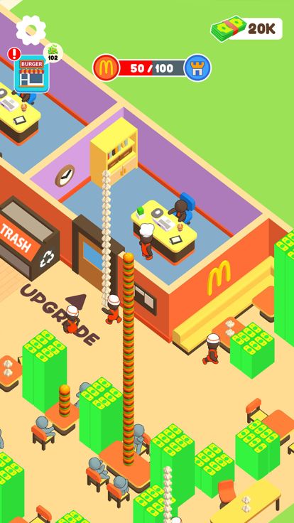 Burger Shop: Tycoon Idle游戏截图