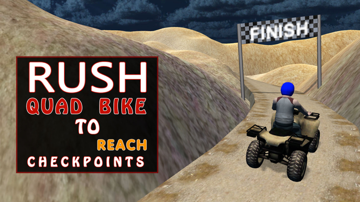 四骑自行车山模拟器 - 4×4越野车或骑赛车模拟游戏游戏截图