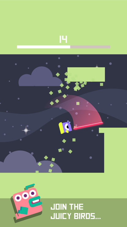 Square Bird Watch - Block Jump游戏截图