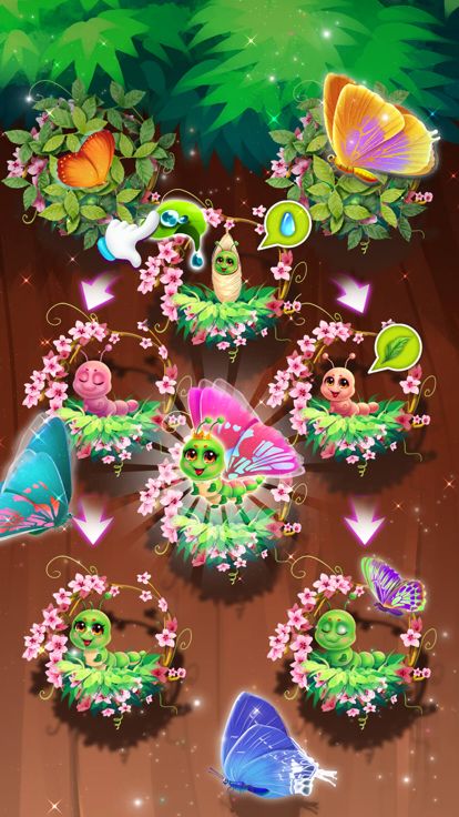 女孩装扮游戏:蝴蝶姑娘之花花世界游戏截图