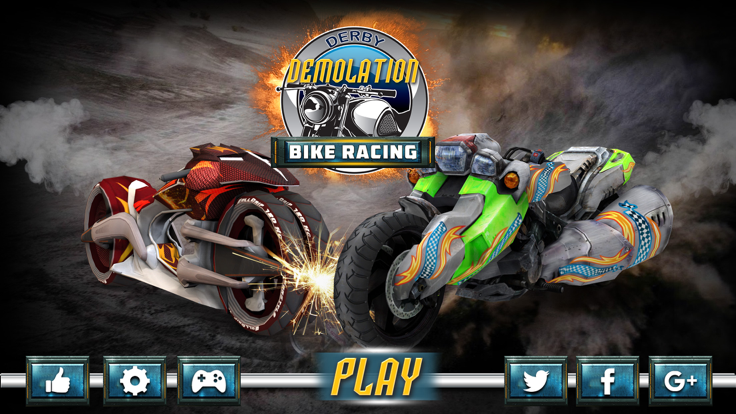 Real Demolition Derby Bike Racing & Crash Stunts游戏截图