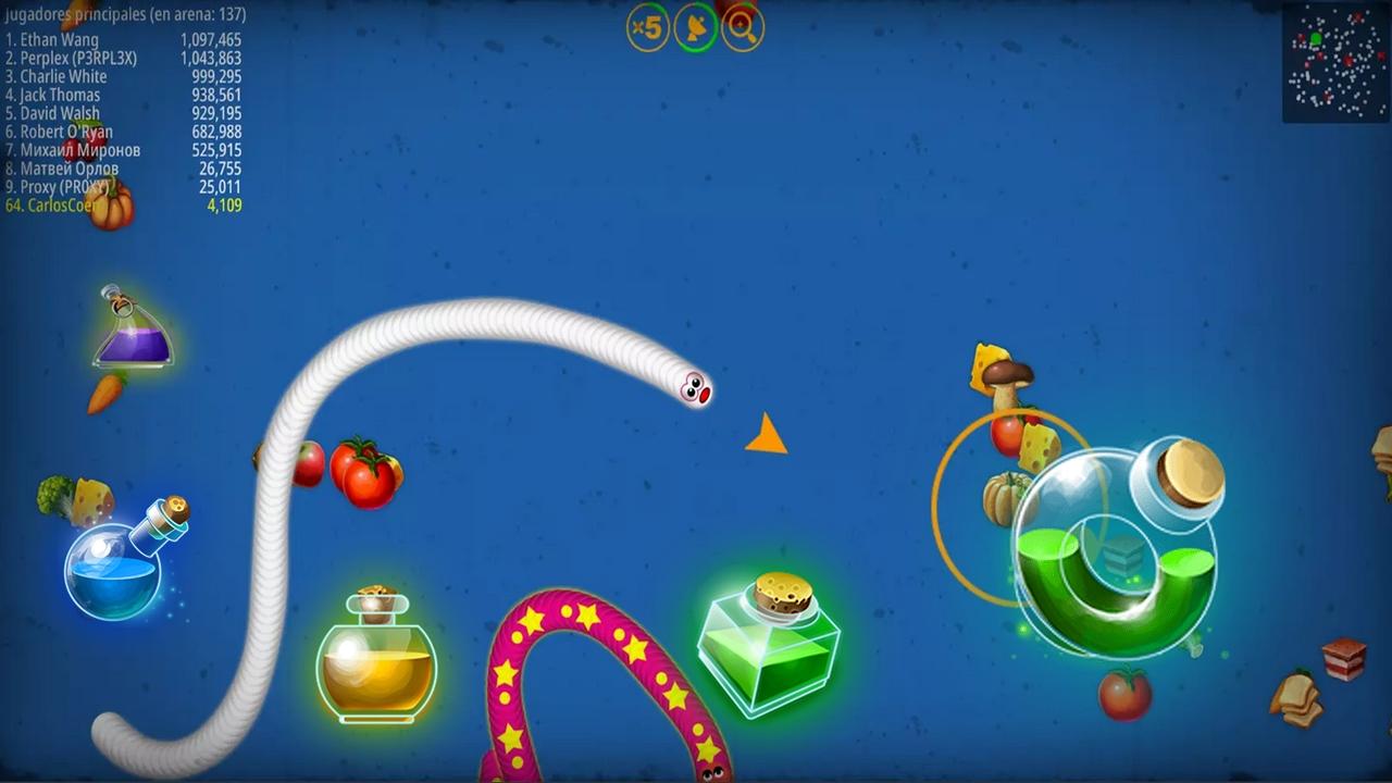 Worm Snake Zone: Cacing.io Worm Mate Zone 2020游戏截图