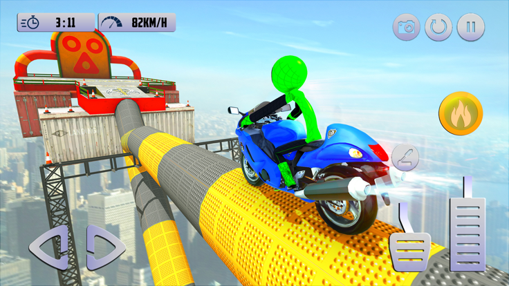 Stickman Bike Jumping & Stunts游戏截图