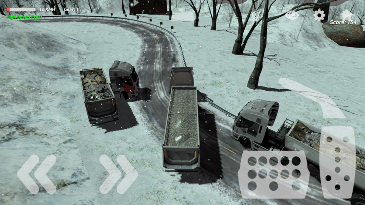 TIR Simulation & Race IV 3D : Hard winter游戏截图