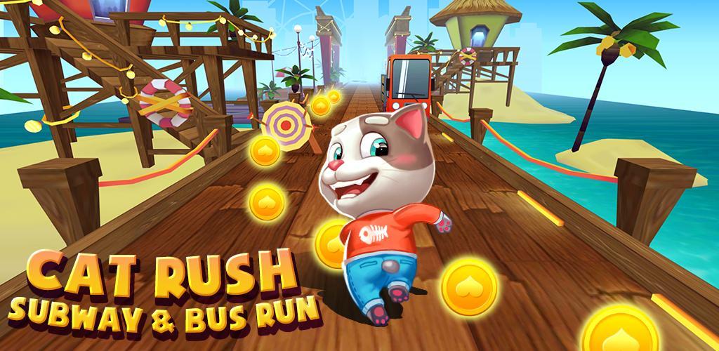 Cat Rush - Subway & Bus Run游戏截图