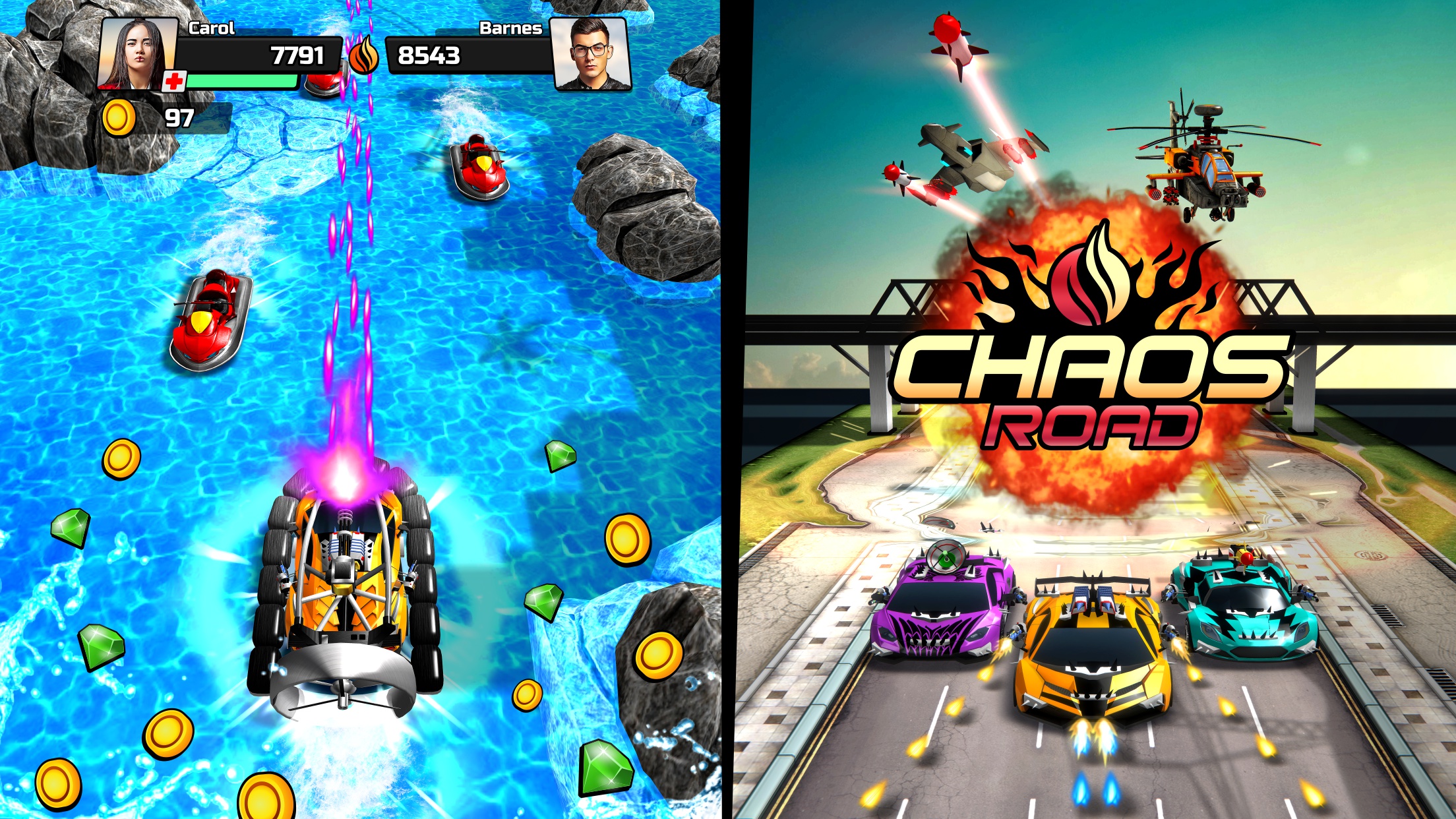 Chaos Road: Combat Racing游戏截图