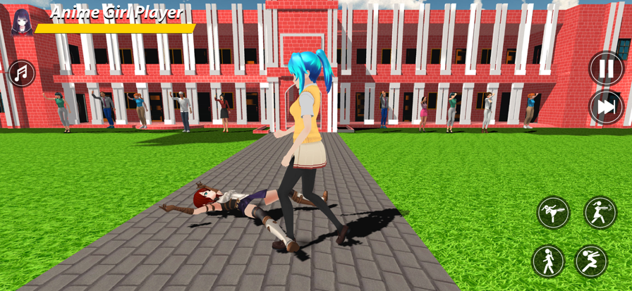 Anime Fight Club: School Days游戏截图