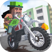 Mr. Blocky Moto Bike Driver SIM