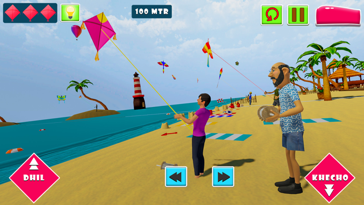 Kite Flying Combate 3d游戏截图