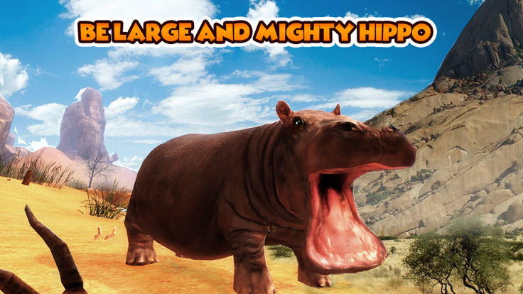 Hippo Wild Life Survival Simulator 3D游戏截图