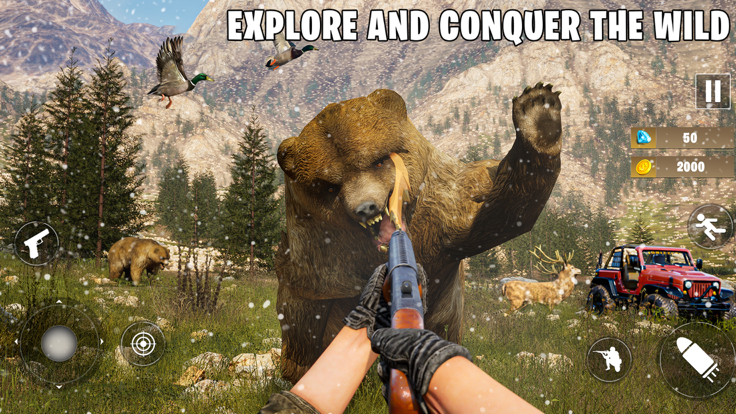 鸭子狩猎 3D：狂野狩猎 Fps 射击游戏游戏截图