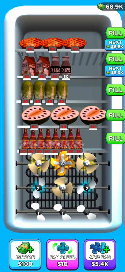 Fridge Fan Idle游戏截图