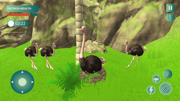 Flapless Flight Ostrich Game游戏截图