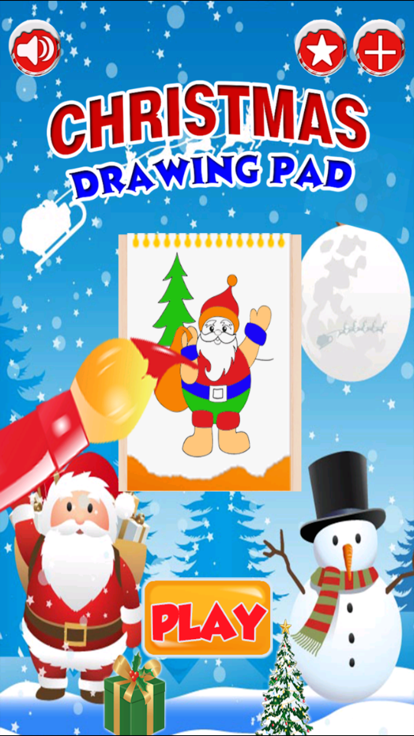 Kids Doodle Drawing Pad - Christmas Coloring游戏截图