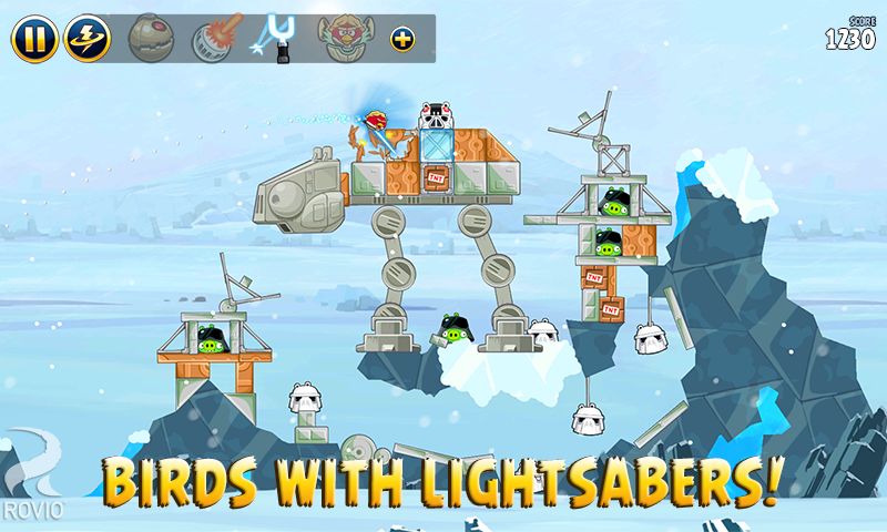 Screenshot of Angry Birds Star Wars