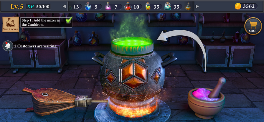 Alchemist: Magic Potion Game游戏截图