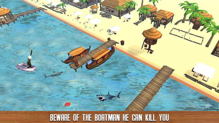 Furious Shark Revolution : Play this Shark Life Simulator to feed and hunt游戏截图