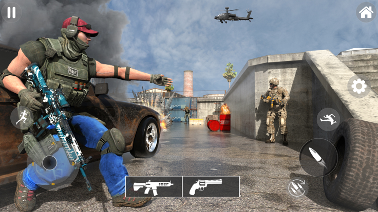 枪战模拟器现代战争：迷你世界枪战精英生存战争3D射击游戏游戏截图