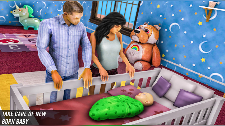 Pregnant MOM Care Baby Sims 3D游戏截图