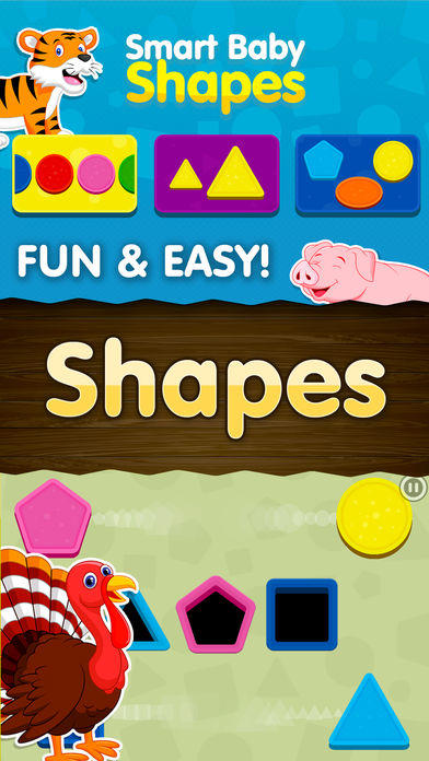 Shapes! Toddler Kids Games,Baby Boys Learning Free游戏截图