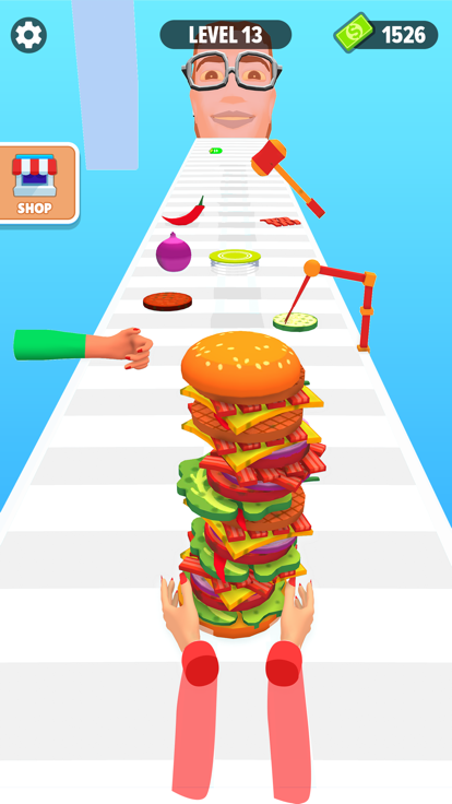 Burger Stack Runner Game游戏截图
