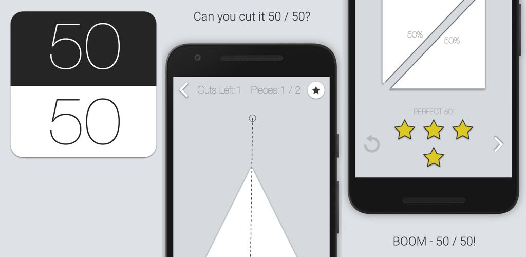 50 50 - Addictive Slicing Game游戏截图