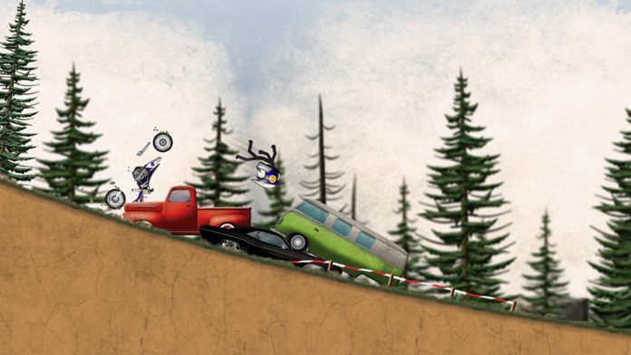 Stickman Downhill - Motocross游戏截图